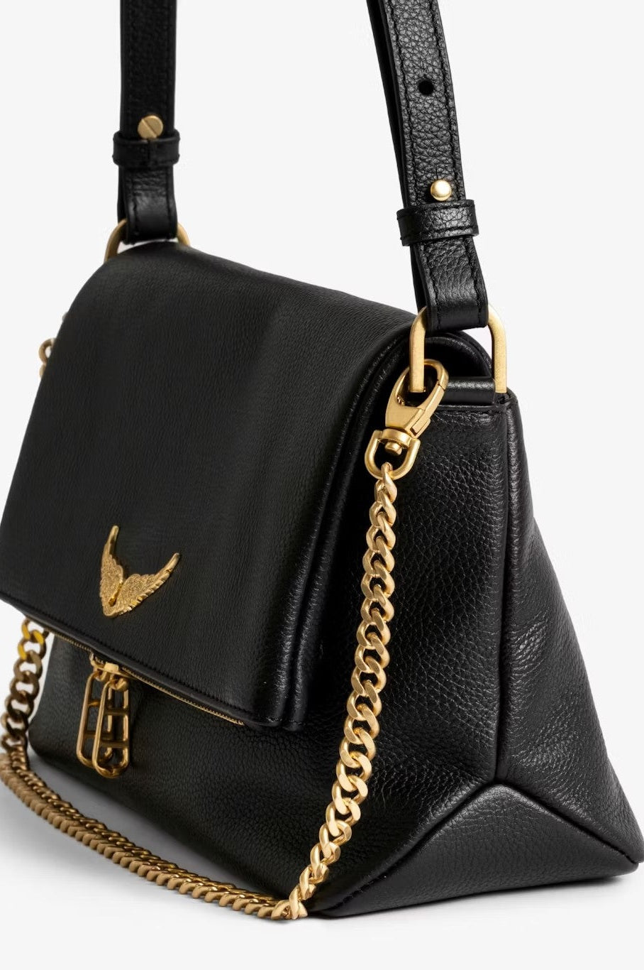 Bolso Rocky Ii Grained Leather