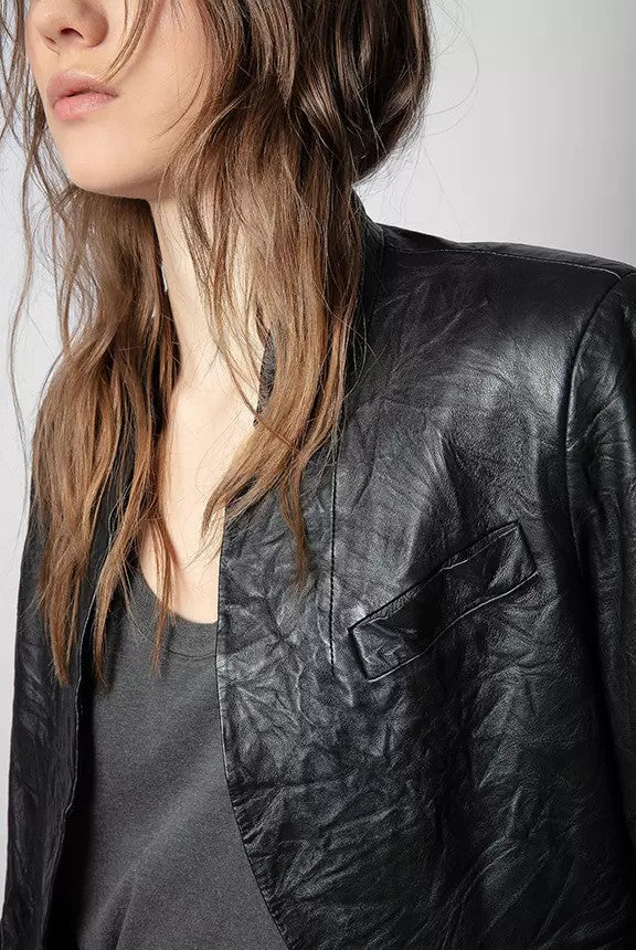 Blazer Verys Cuir Froisse