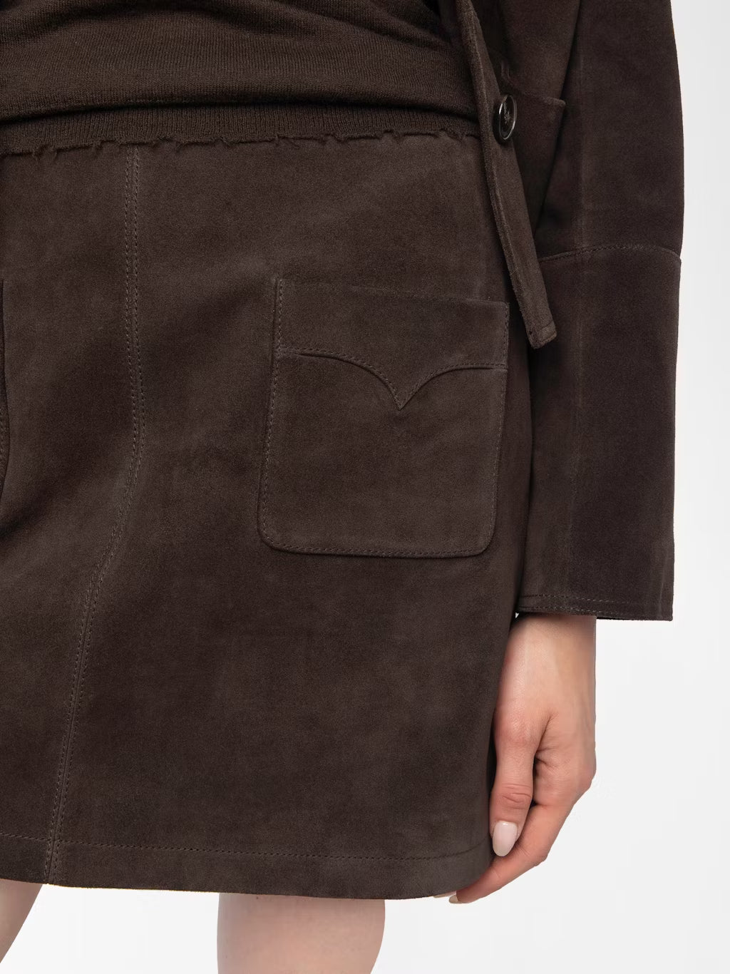Mini Falda Jaime Heavy Suede