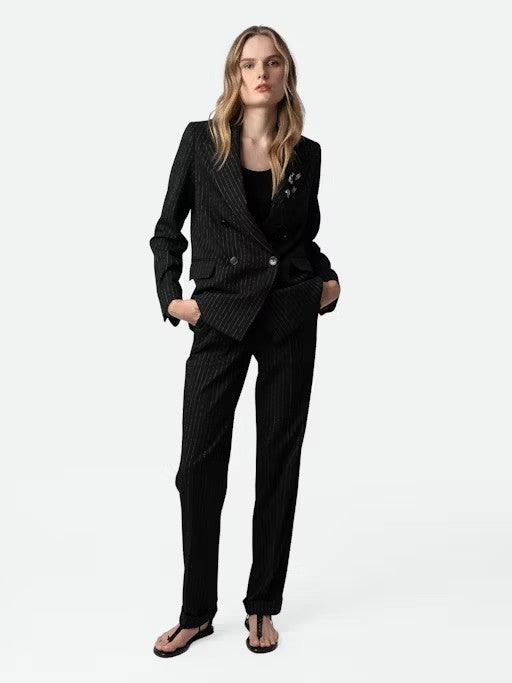 Blazer Valdo Tailleur Pinstripe