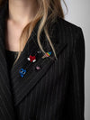 Blazer Valdo Tailleur Pinstripe