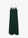Vestido Risty Wings De Jacquard De Seda