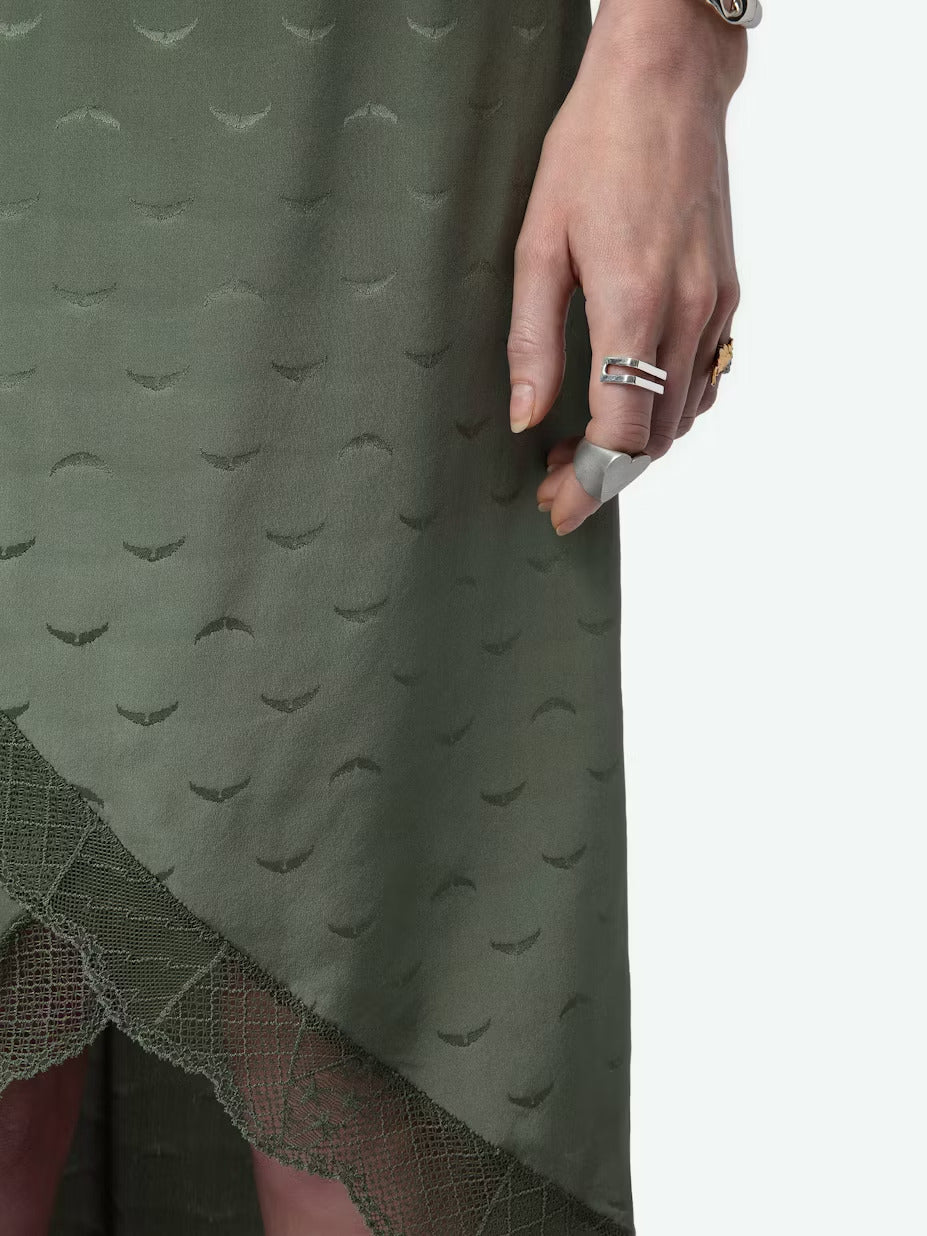 Falda Jeudie Wings De Jacquard De Seda