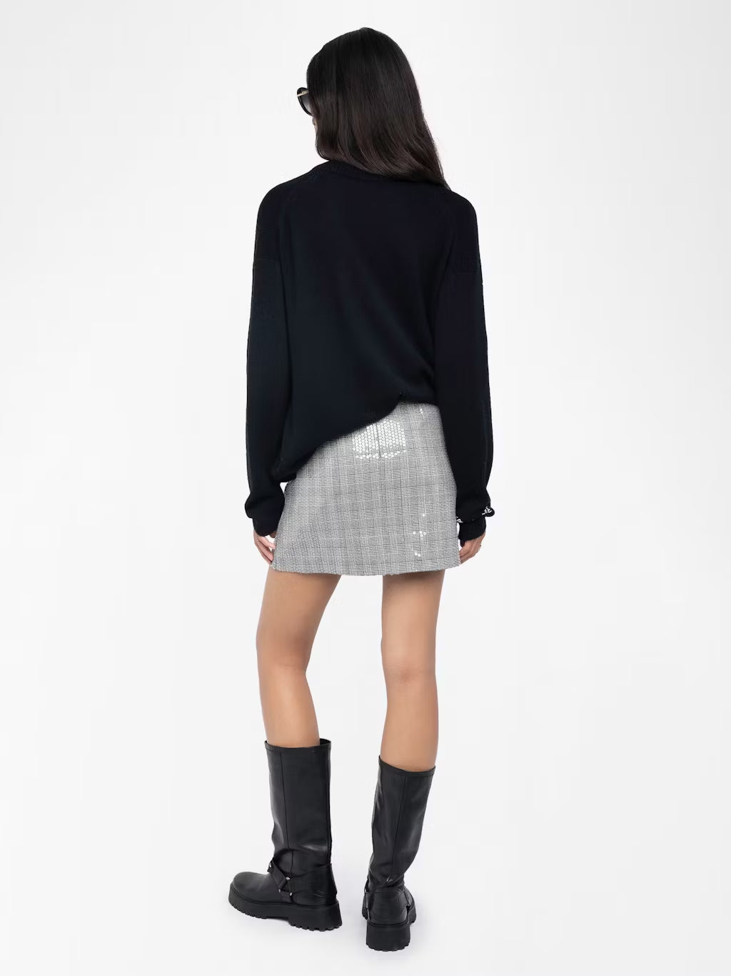 Mini Falda Jaime Car Sequins